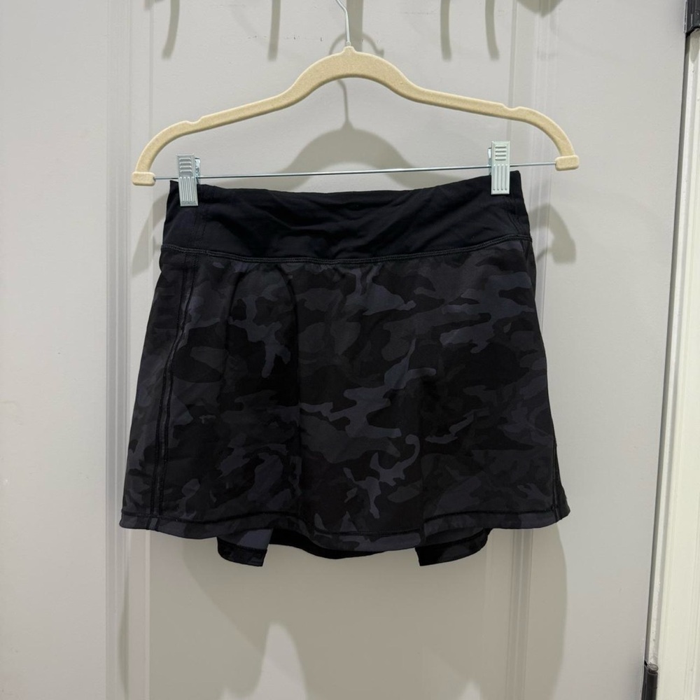 lululemon athletica Black Camouflage Skirt